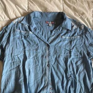 Urban Outfitters Blue Button Down Shirt